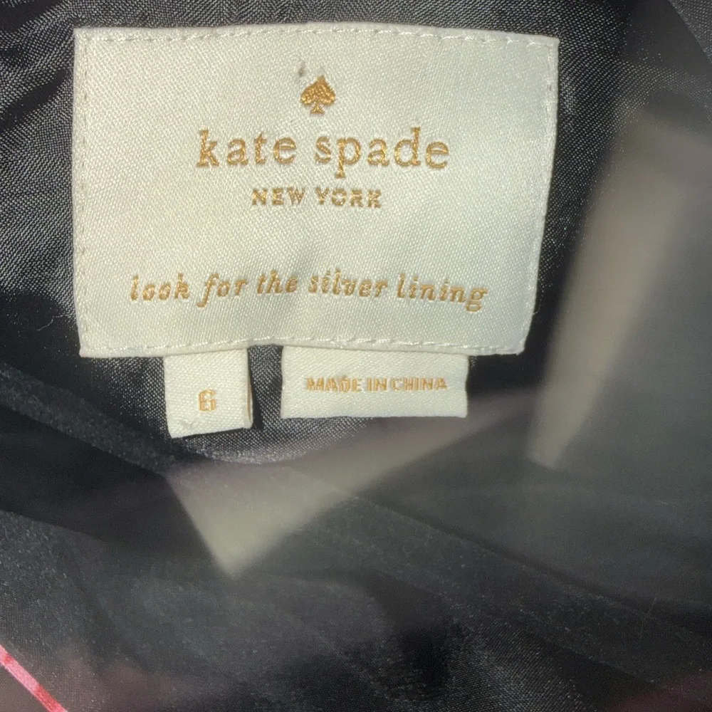 Kate Spade Rambling Roses Floral Lined A Line Dress Formal Wedding Party $348